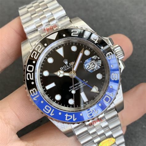 rolex gmt batman fake vs real|rolex gmt master 2 batman.